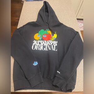 Adidas Black Hoodie with Colorful Graphic